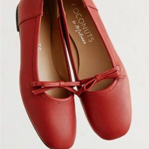 Coconuts by Matisse Red Bow Ballet Flats
